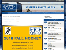 Tablet Screenshot of northernlightsarena.com